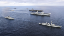 CVN-77 George H.W. Bush + Queen Elizabeth