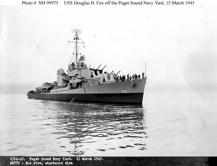 Destroyer Photo Index DD-779 USS DOUGLAS H. FOX