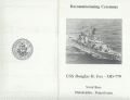 Destroyer Photo Index DD-779 USS DOUGLAS H. FOX